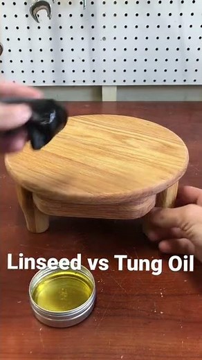 Top Woodworking Oils: Linseed vs Tung Oil #woodworking #wood #diy