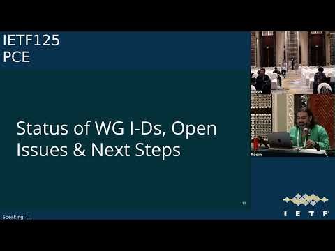 IETF 125: Path Computation Element (PCE) 2026-03-17 08:00