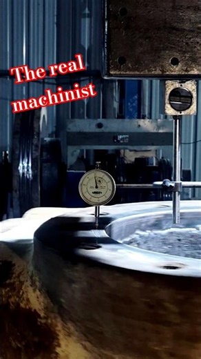 chrome bush making with grinding #lathe #crusher #engineer #crankshaft #grind #machine #machinist