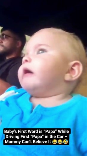 Baby’s First Word is “Papa” While Driving 😍First “Papa” in the Car Mummy Can’t Believe It#cute#baby