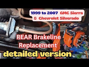 HOW TO REPLACE REAR BRAKE LINE on 2000 GMC Sierra 2500 (1999 - 2007 Sierra and Silverado )( classic)