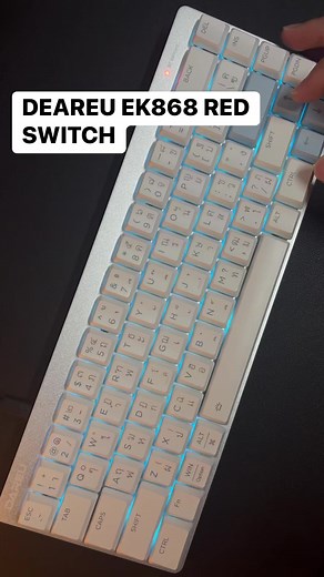 Sound Test DAREU EK868 (Red Switch) Low Profiles #TTIT#LAOS#Mechanical keyboard#RK61#keyboard #CapCut #programer #laos🇱🇦 | TT.Computer