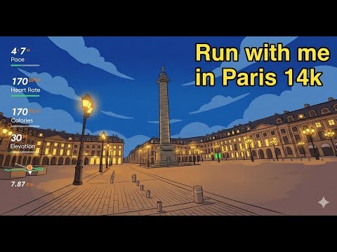 Run with me in Paris 14k | Virtual Run