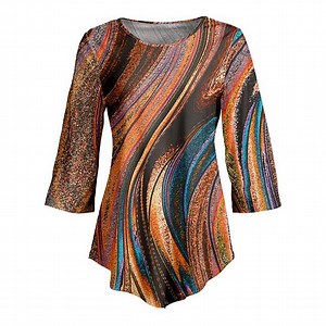 Spruce up your wardrobe essentials with these elegant curve hem tunics. | Zulily