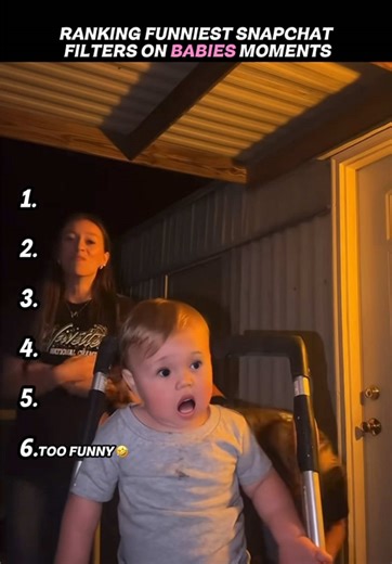 ranking funniest snapchat filters on babies moments #ranking#baby#babiesoftiktok#snapchatfilter#funniest