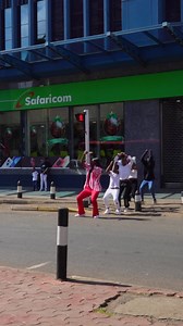 While shooting in the streets of Nairobi yesterday, the kids from Musa Crew approached me and asked if we could shoot this dance challenge together. Did they pass the vibe check ☑? | Chiluba
