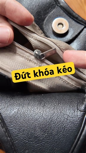 Cách xử lý khóa kéo bị đứt một bên #meovatcuocsong