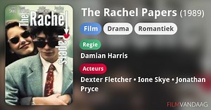 The Rachel Papers (1989)