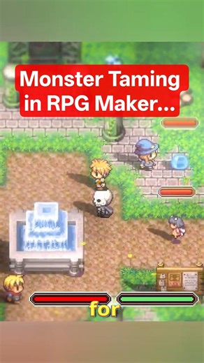 I made a Monster Taming in RPG Maker, but... #rpgmaker #gamedev #gaming