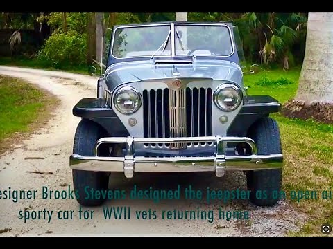 This was an American first. Do you know this car? 1949 Willys Jeepster. Barn find.