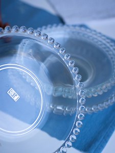 Charming Vintage Glass Dinnerware: Imperial Candlewick Glass Dinnerware Set of 6 - Etsy