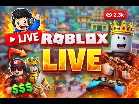 Playing Roblox with every subscriber 🥰🙃#roblox #robloxlive #gaming