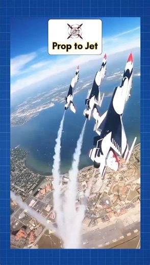 USAF F-16 Thunderbirds Extreme Formation Flight #shorts