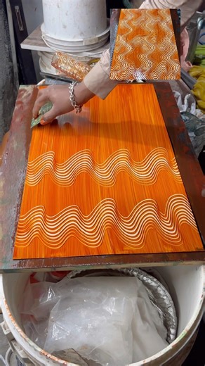 Amazing design by comb tools & oil tube #texture #viral #design #highlight #trending