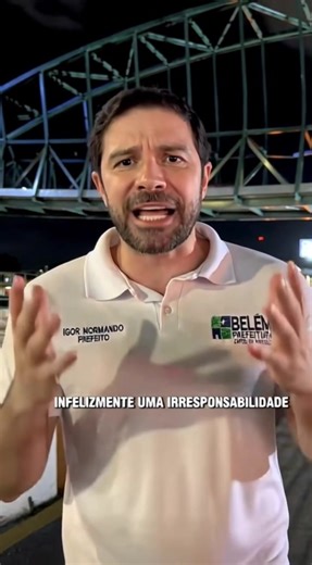 Mais “notícias” sobre a passarela da julio cesar. #belemdopará #belem #pará Video gerado por IA
