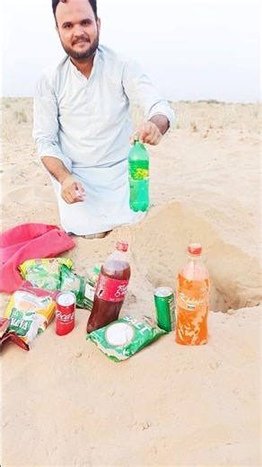 Extracting Food & Cold Drinks 🍷 from Desert Sand 🏜 | Survival Experiment #desertlife #desertsurvival