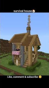 Minecraft easy single player house #minecraft #minecraftshorts #minecraftbuilding #shorts