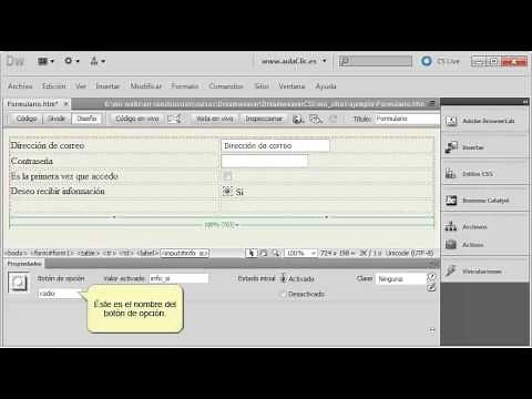 Adobe Dreamweaver CS6 Course. 9.1 Creating Forms.