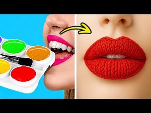 EXTREME MAKEUP HACKS💄 Easy Fashion & Beauty Tricks for Any Budget by 123 GO SCHOOL