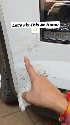 Satisfying Car Scratch Fix 🔥 | DIY Bumper Repair ASMR #carscratch #shorts #automobile #scratchrepair
