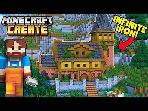 I Built An Iron Factory In Minecraft Create Mod!