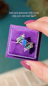 POV: The moment you find a ring that looks like it belongs in the pages of your favorite fantasy book…🧚‍♀️✨ #fireopalring #leafring #engagementring #fantasyring #natureinspired #nontraditionalrings #uniquewedding #fairycore #cottagecore | Aquamarise