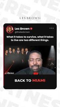 Why Comfortable Is Costing You the Life Beyond Survival | Les Brown