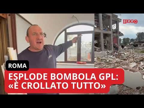 An LPG cylinder explodes in Rome, destroying three homes: "A clap of thunder, then everything col...