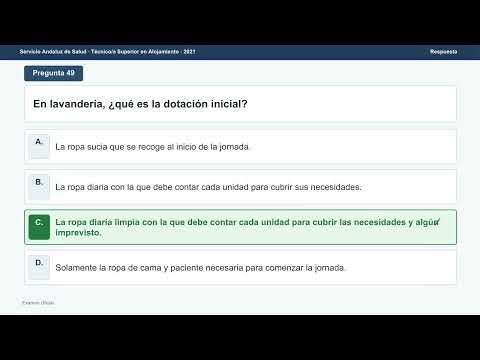 Examen oficial Técnico de Alojamiento SAS 2021 parte 3: test resuelto