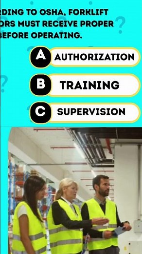 OSHA Forklift Operator Requirements: Training is Key! #shorts
