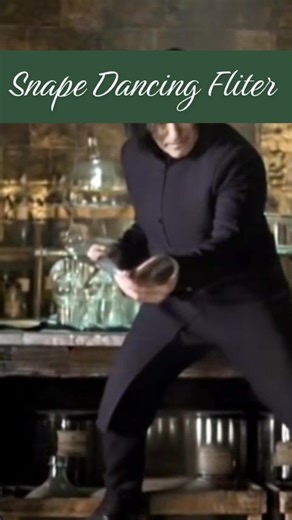 I have been laughing at Snape dancing for 20 minutes… Also where did the 🔪 come from ? ⚡️#snape #severussnape #alanrickman #fyp #harrypotter