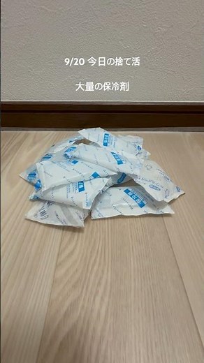 【捨て活3日目】保冷剤捨てた #ミニマリスト #捨て活 #片付け