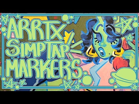 let's draw an alien with ARRTX MARKERS! (speedpaint + commentary)