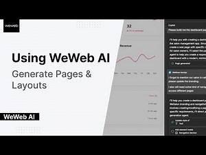 Using WeWeb AI - Generating Pages