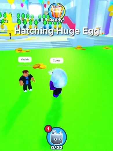 Hatching the huge machine egg in psx #fyp #psx #petsimulatorx #roblox #foryoupage