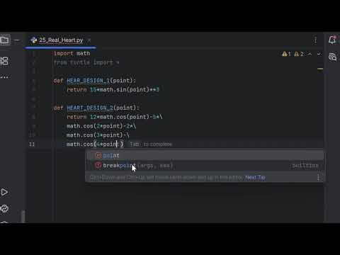 Drawing a Realistic Red Heart Using Python | Mathematical Turtle Graphics Project