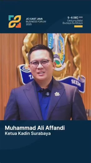 JCI Business Forum 2025 on Instagram: "Tahun 2026 akan jadi era penuh tantangan dan peluang bagi para pelaku bisnis. Saatnya bukan hanya paham tren—tapi benar-benar mengerti arah bisnis ke depan. Mari bersinergi, saling menguatkan, dan membuka ruang kolaborasi baru. Jangan jalan sendiri, karena masa depan bisnis butuh ekosistem yang solid. Hadir dan temukan jawabannya di JCI East Java Business Forum. Saatnya siapkan diri untuk menang di 2026! #jcieastjava #businessforum #businessowners"