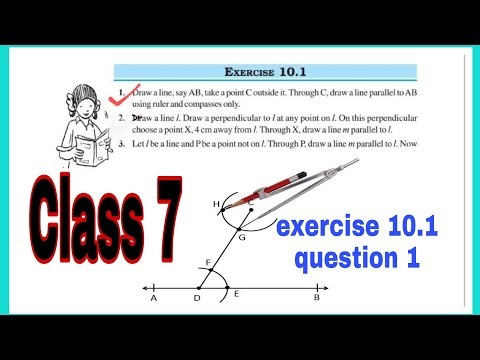 How to construct Parallel lines.Draw a line .Take a point outside it.Draw a line parallel to it.