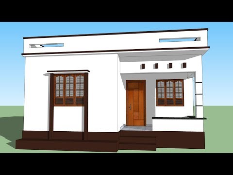 low cost house design for middle class family in India | 2 bhk village house plan | home design-plan