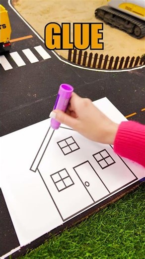 A Glitter House Paint?! ✨🏠 Kids Coloring Fun