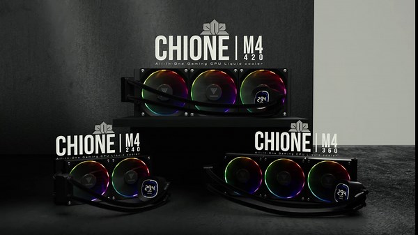 GAMDIAS 240mm CPU Liquid Cooler AIO w/ 2.1" Display & Customized Software, CPU Water Cooler w/Thick Radiator and ARGB PWM 2X 120mm Computer PC Case Fans, Compatible w/Intel 1700/1200 & AMD AM5/AM4