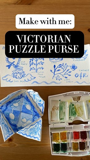 Rachel Russell on Instagram: "You asked, I delivered! Let’s make this Victorian puzzle purse for your next anniversary 🎀 What you need: • A square paper. Mine is 21 x 21cm cut from a A4 paper. Use a thicker paper if you are going to be using watercolours as you’re going to be painting double sided. • Your favourite decorating tools! Below is the How-to. I’ve also uploaded a more detailed tutorial on my story for my origami beginners so that you can flick back and forth: 1. Fold along diagonally