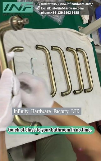 #handles Door Handle Fittings: How to Install Them on a Glass Shower Door