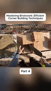 236K views · 1.5K reactions | Mastering Brickwork Efficient Corner Building Techniques #fblifestyle #brickwork #bricklayer #bricklaying | Bricks Trick | Facebook