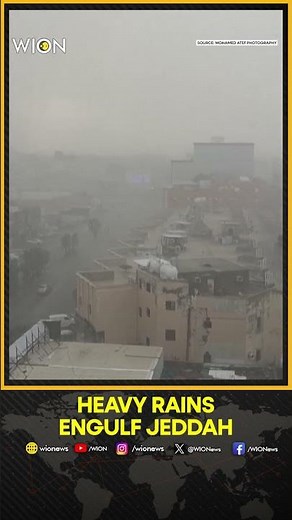 Saudi Arabia on Red Alert as Cyclone-Like Storm Floods Jeddah Streets, Halts City Life | WION