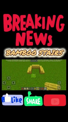how to place bamboo stairs in minecraft