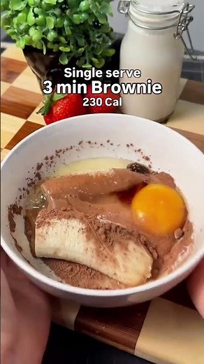 Single serve brownie in just 3 minutes? Say less. 🤎🍫