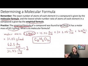 Molecular Formula from Empirical Formula Example
