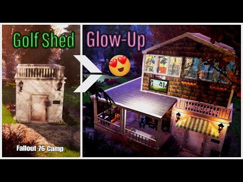 🌸 Whitespring Golf Shed Glow-Up: Cozy Cottage + Blooming Flower Shop | Fallout 76 CAMP Tour ⛳🌿