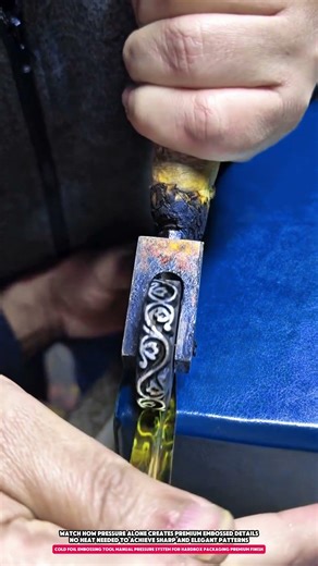 Cold Foil Embossing Tool Manual Pressure System for Hardbox Packaging Premium Finish